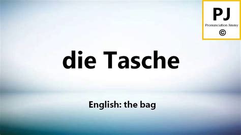 tasche meaning in german.